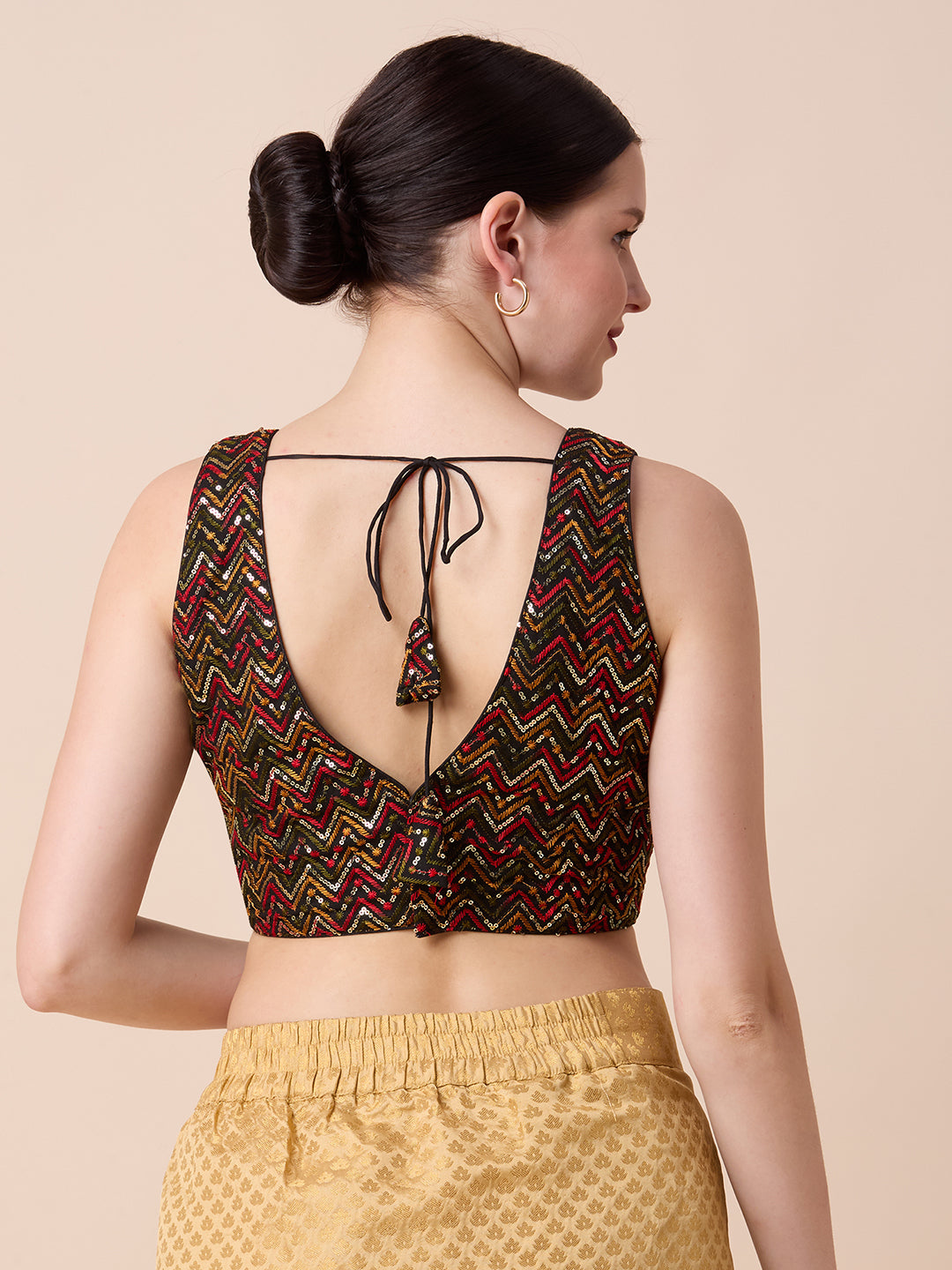 Silk Embroidered Blouse - Roop Darshan