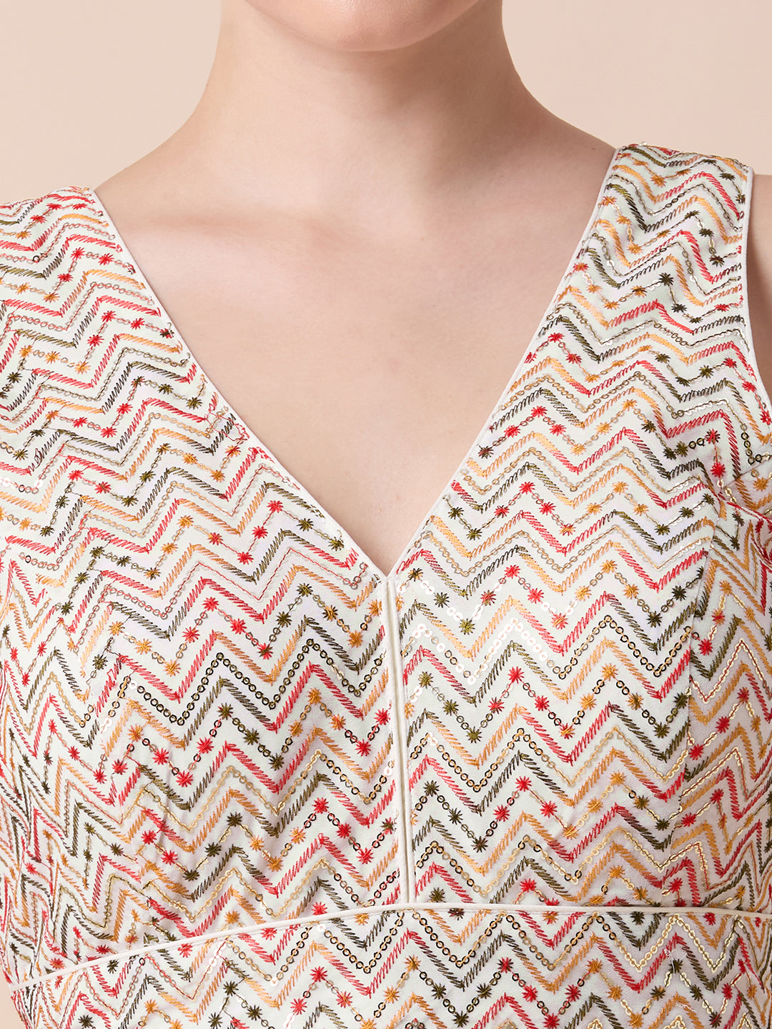 Silk Embroidered Blouse - Roop Darshan