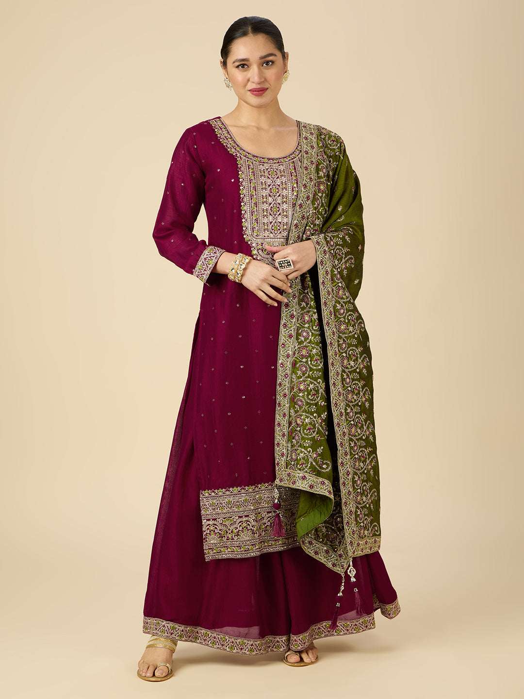 Shivani Palazzo Suit - Roop Darshan