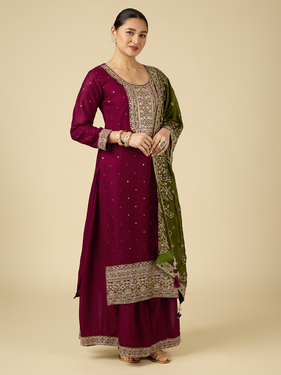 Shivani Palazzo Suit - Roop Darshan
