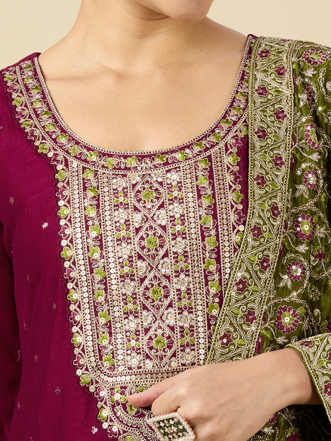 Shivani Palazzo Suit - Roop Darshan