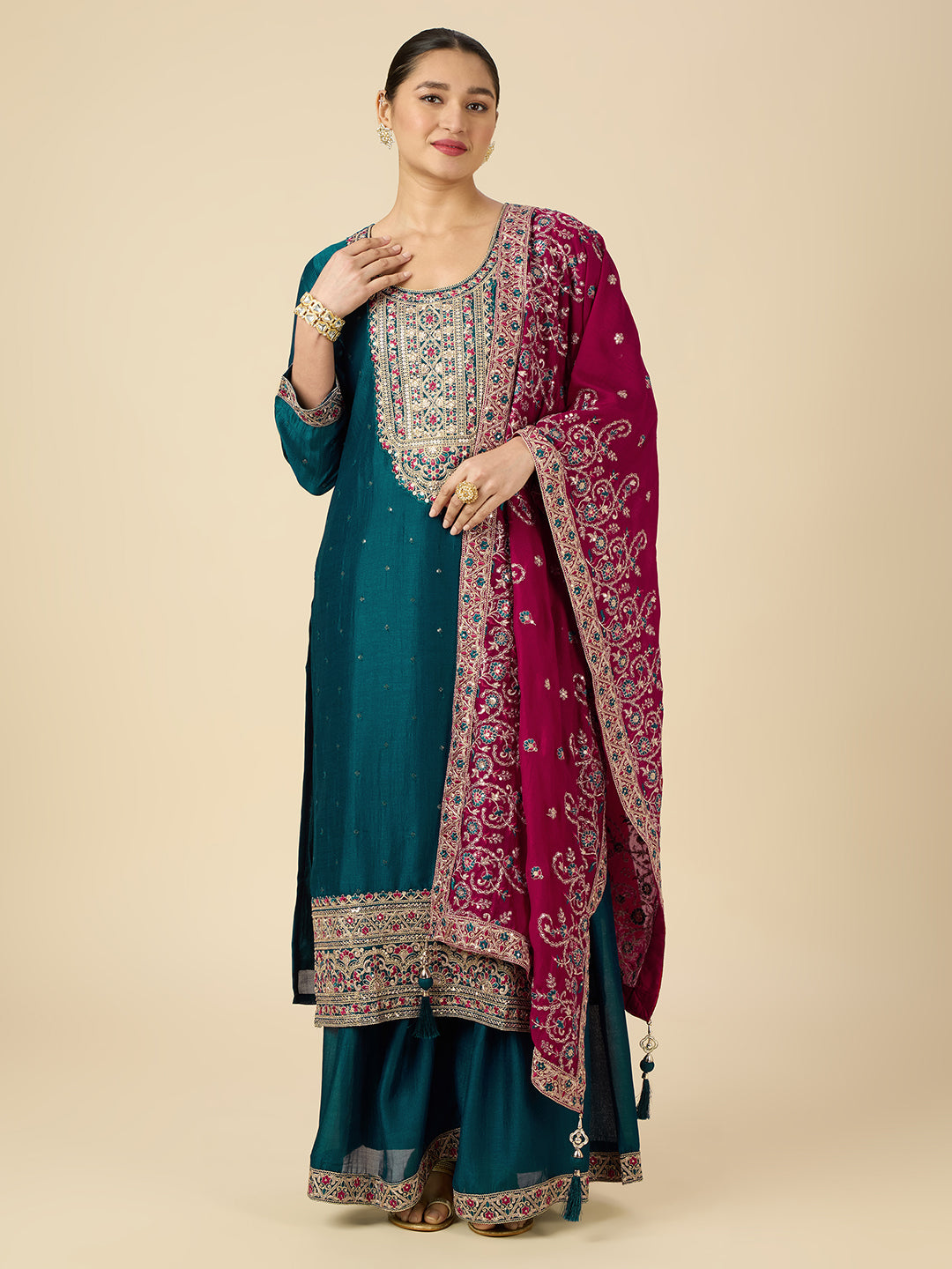 Shivani Palazzo Suit - Roop Darshan