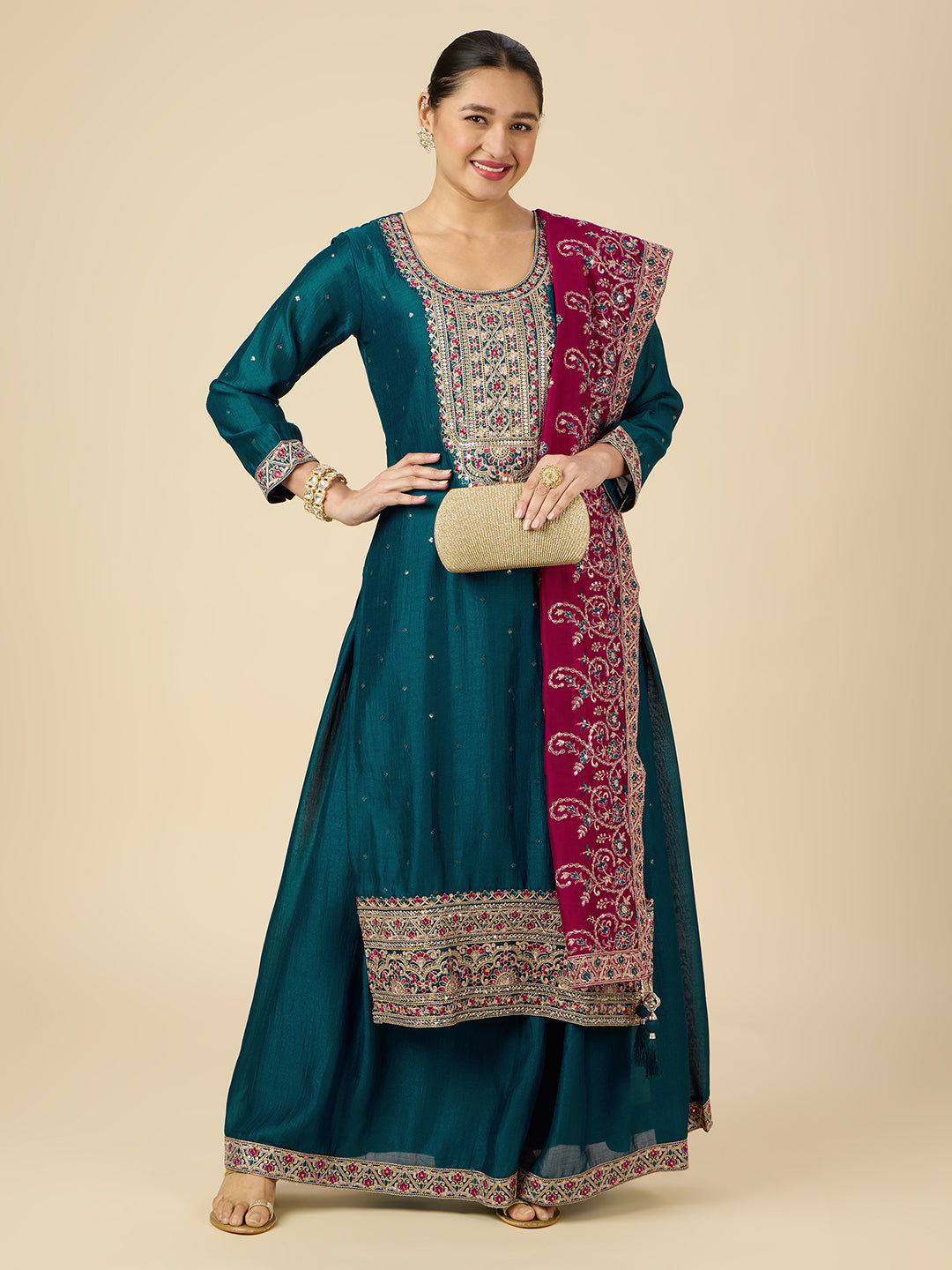 Shivani Palazzo Suit - Roop Darshan