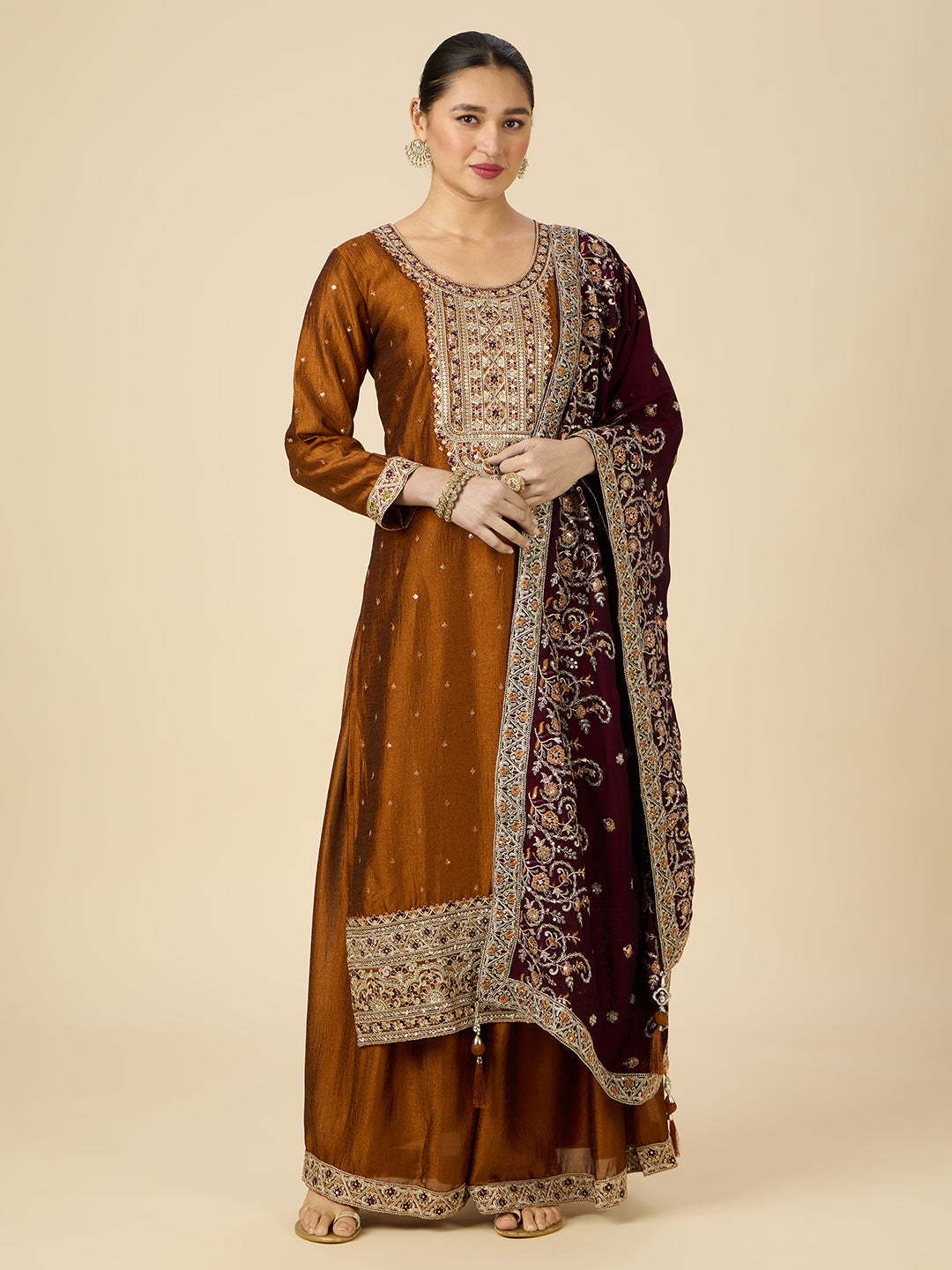 Shivani Palazzo Suit - Roop Darshan