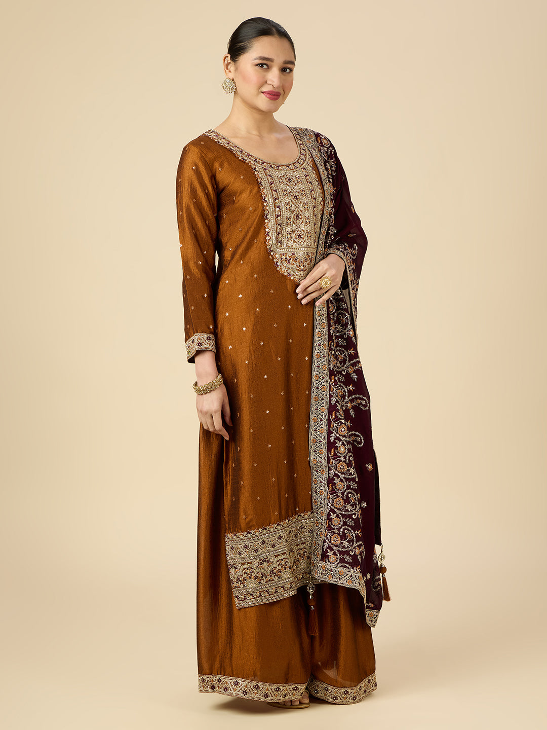 Shivani Palazzo Suit - Roop Darshan