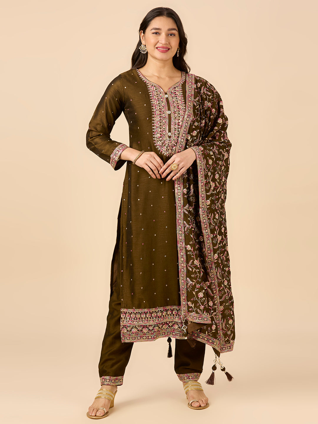 Raya Kamiz &amp; Pant - Roop Darshan