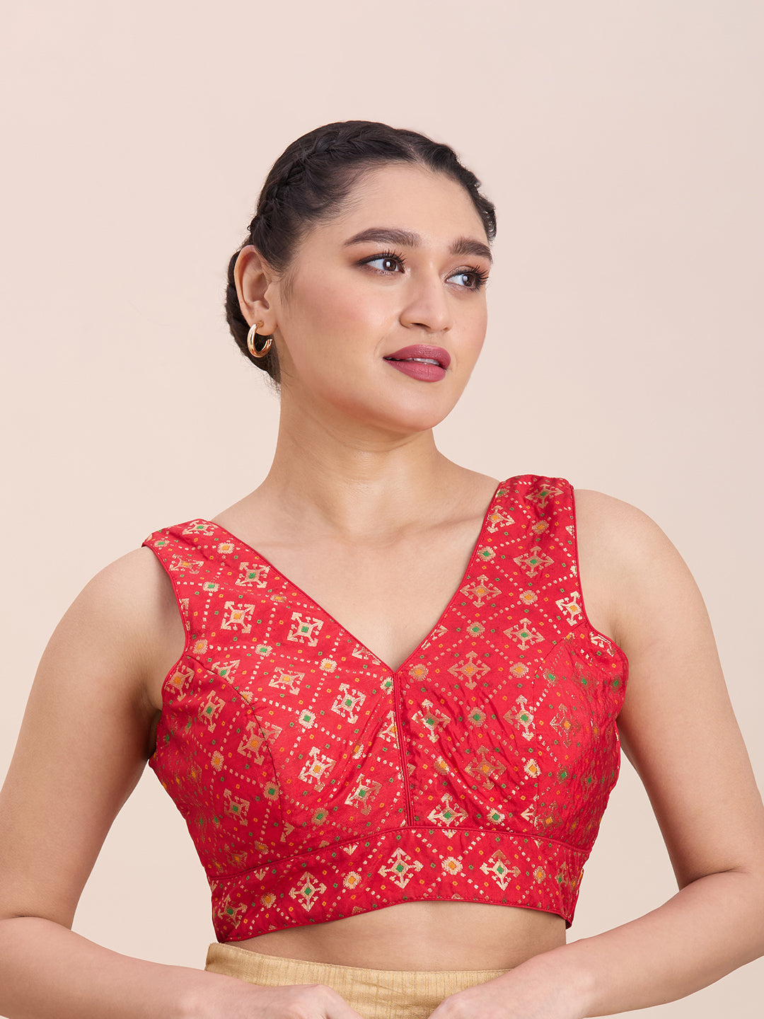 Brocade Silk Blouse - Roop Darshan