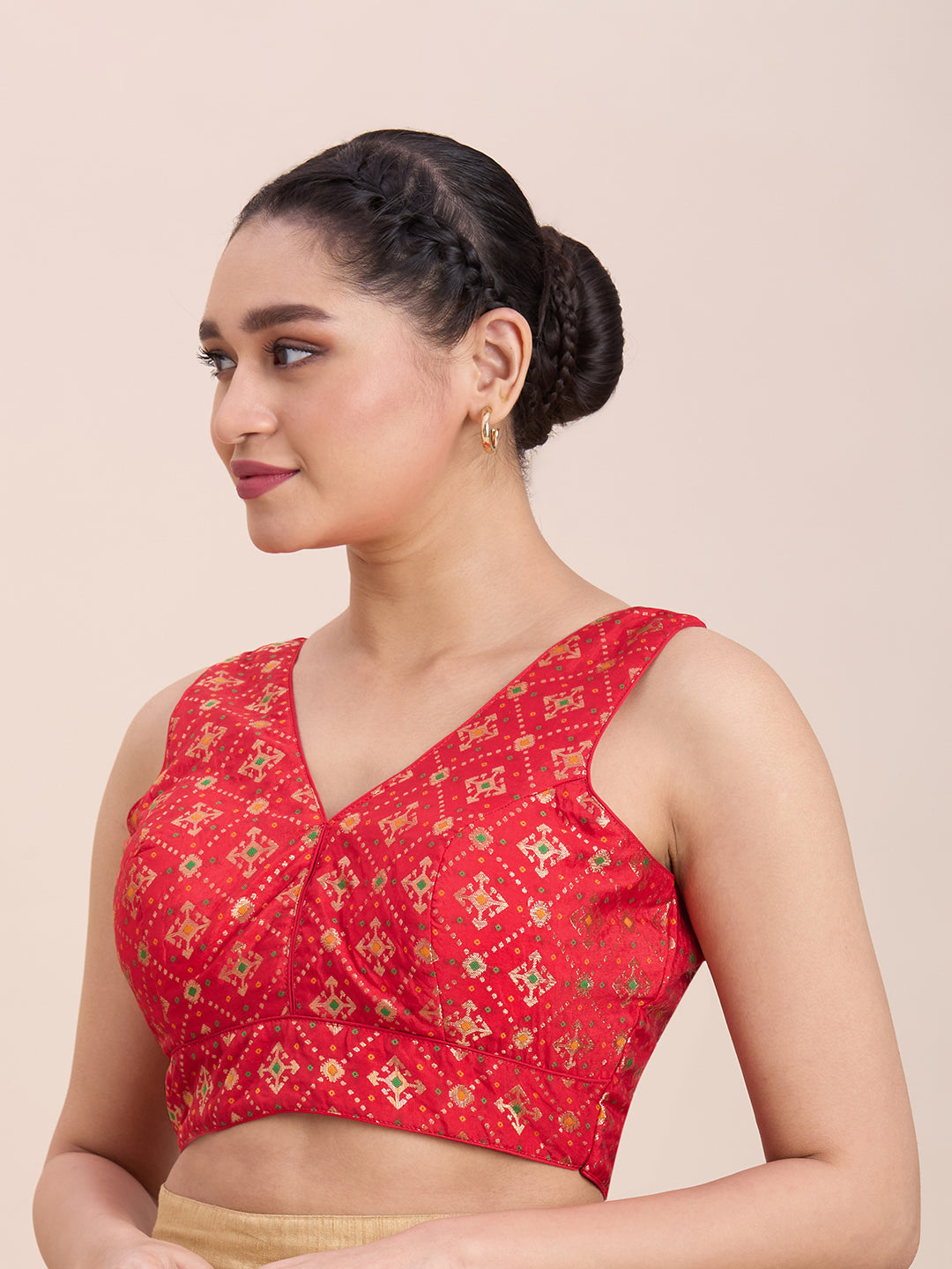 Brocade Silk Blouse - Roop Darshan