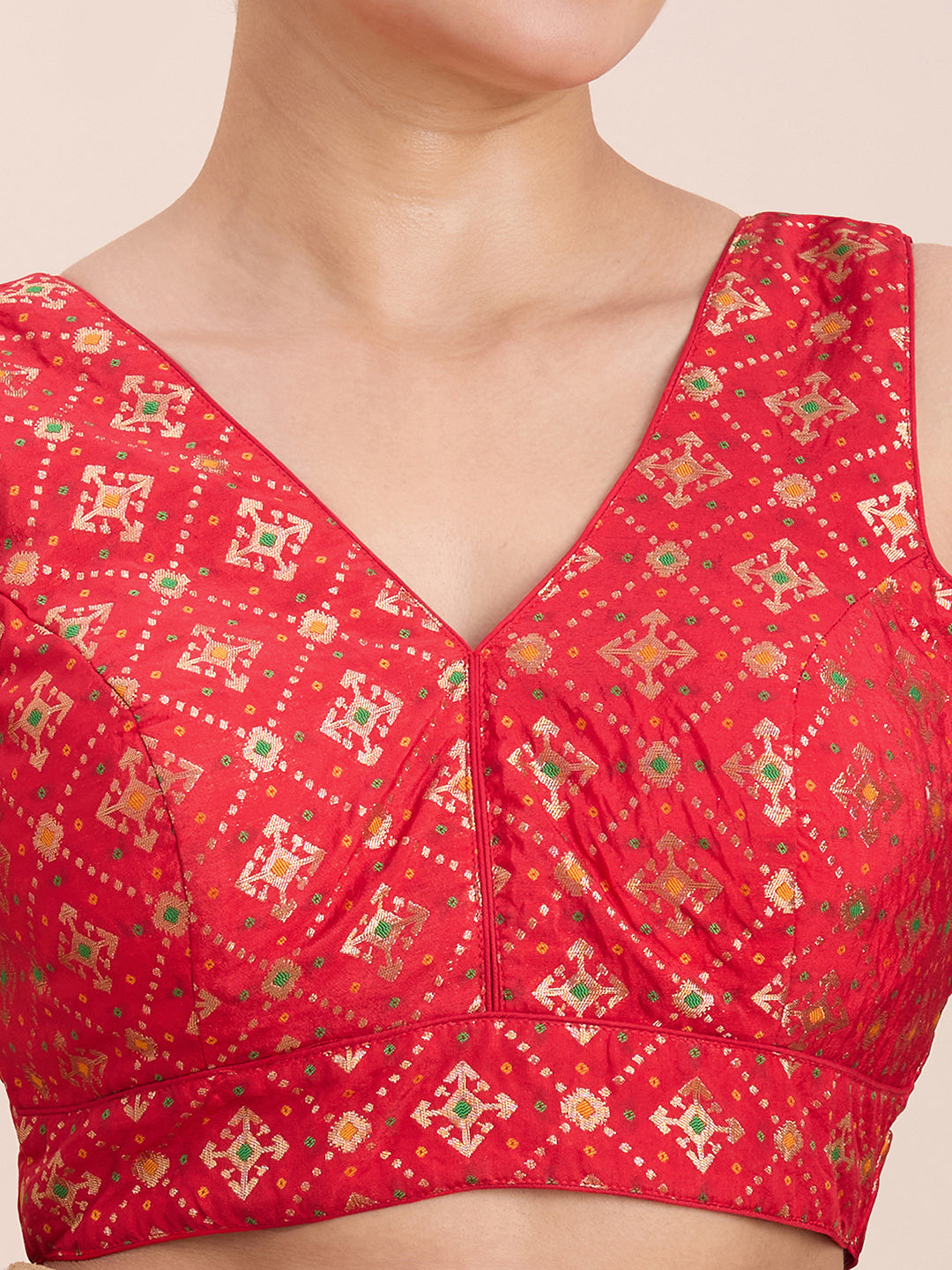 Brocade Silk Blouse - Roop Darshan