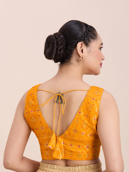 Brocade Silk Blouse - Roop Darshan