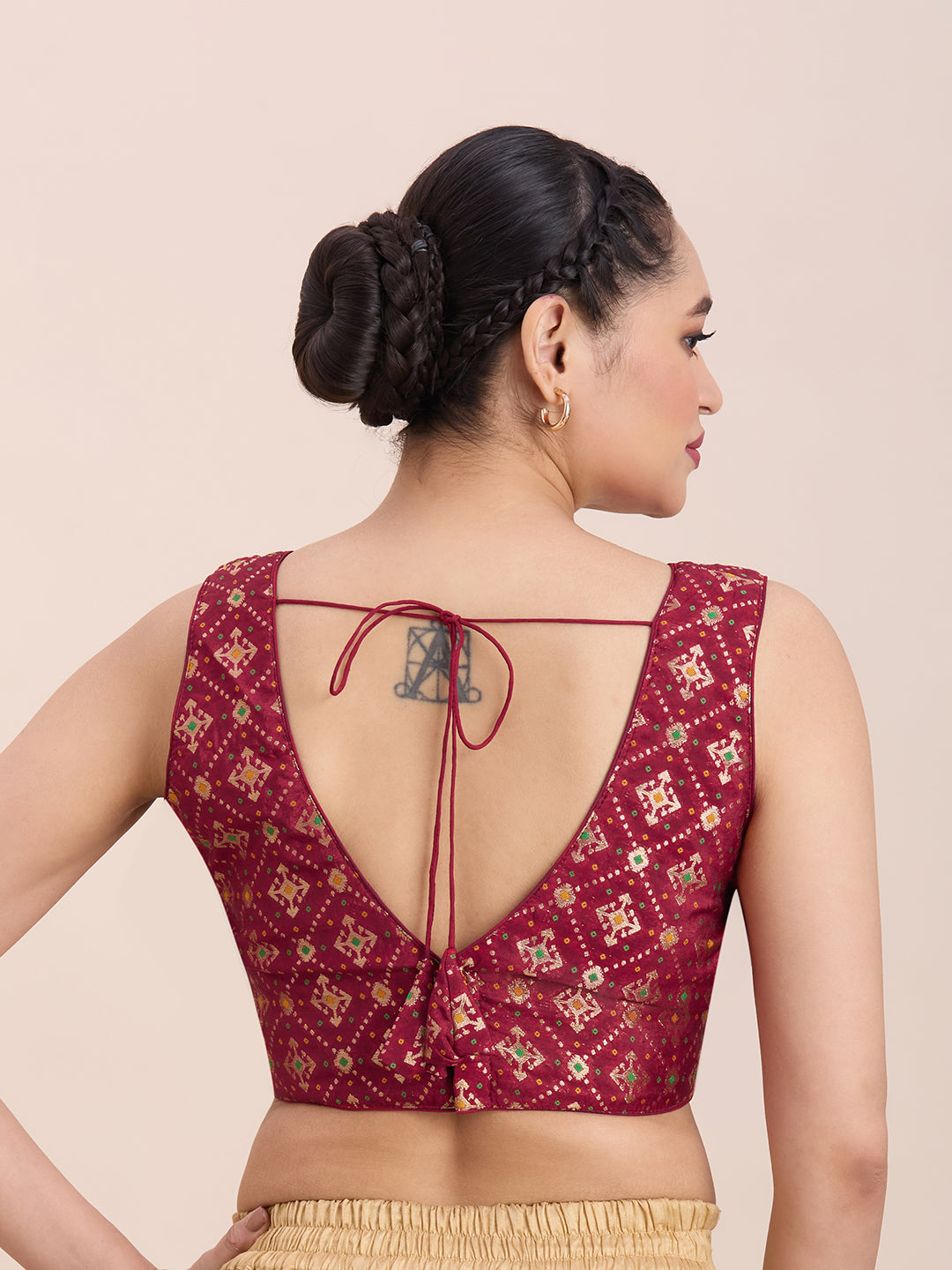 Brocade Silk Blouse - Roop Darshan