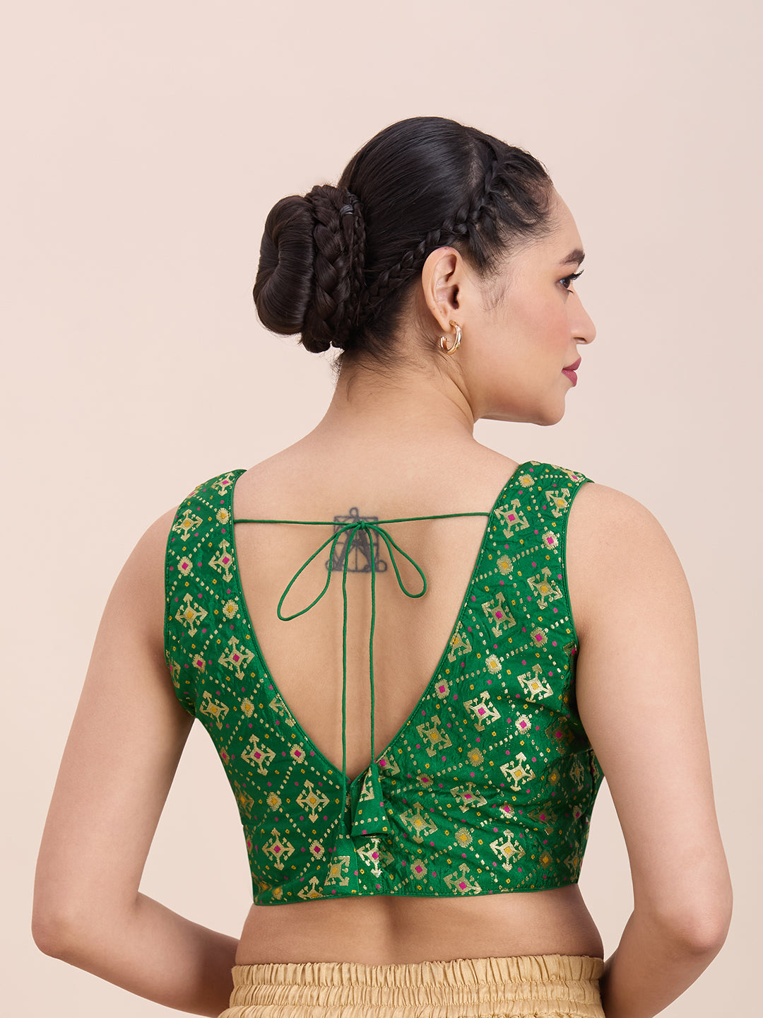 Brocade Silk Blouse - Roop Darshan