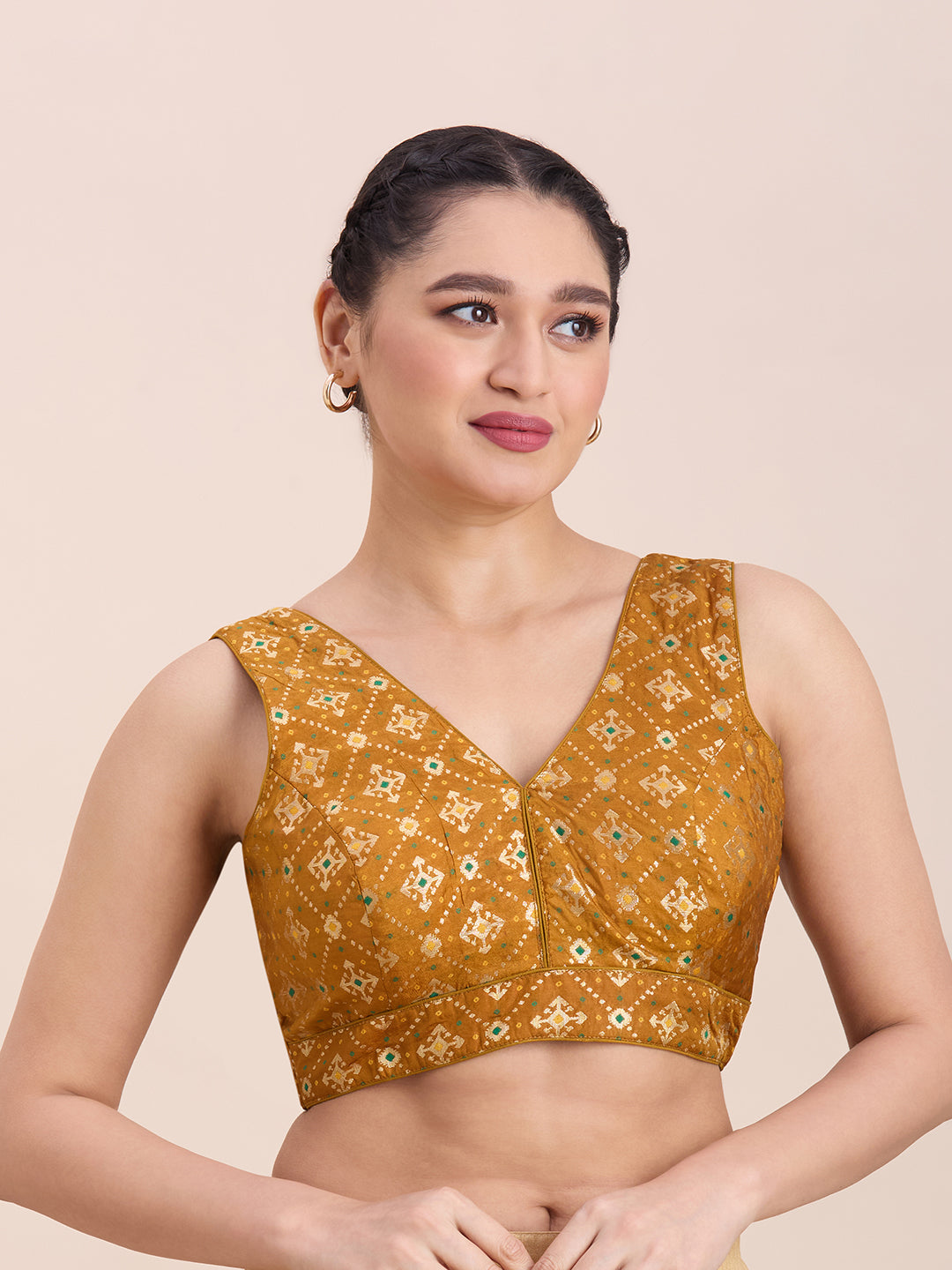 Brocade Silk Blouse - Roop Darshan
