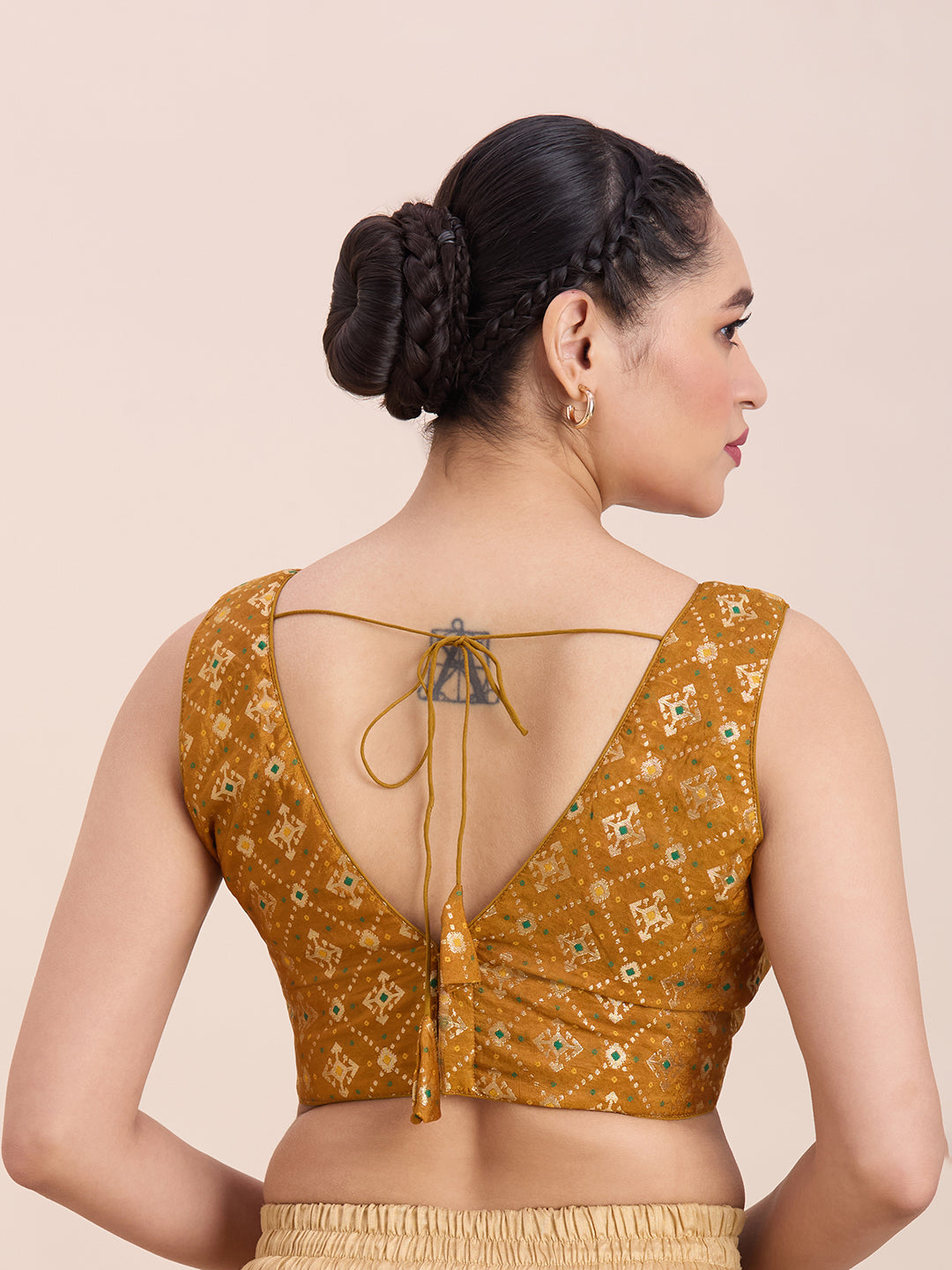 Brocade Silk Blouse - Roop Darshan