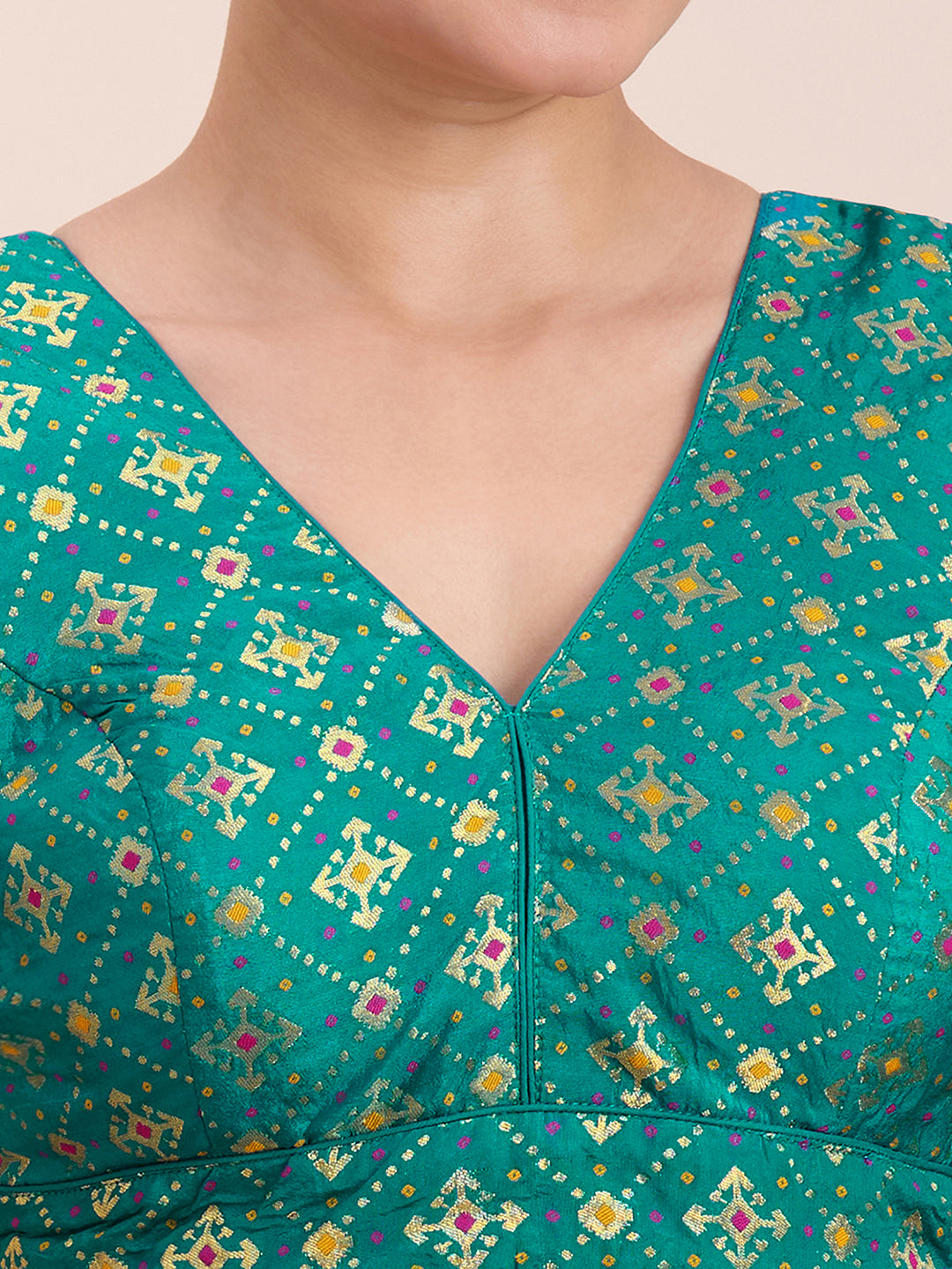 Brocade Silk Blouse - Roop Darshan