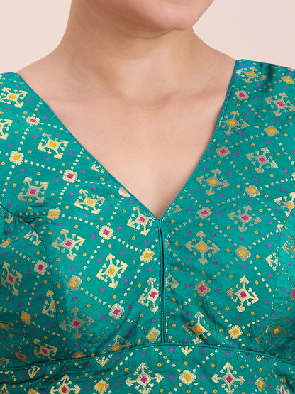 Brocade Silk Blouse - Roop Darshan