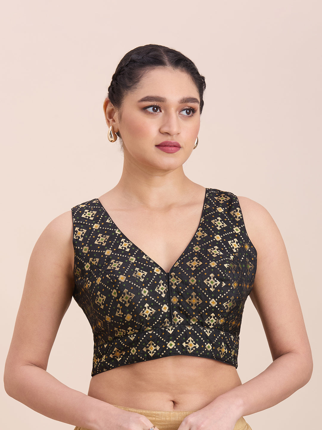 Brocade Silk Blouse - Roop Darshan