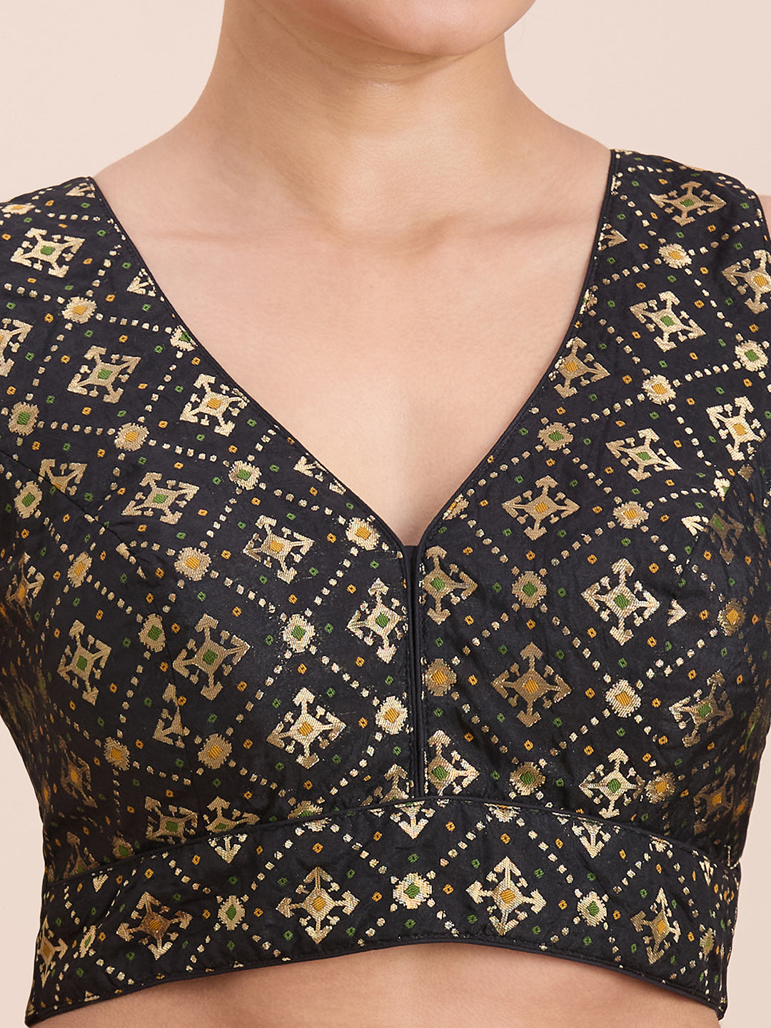 Brocade Silk Blouse - Roop Darshan