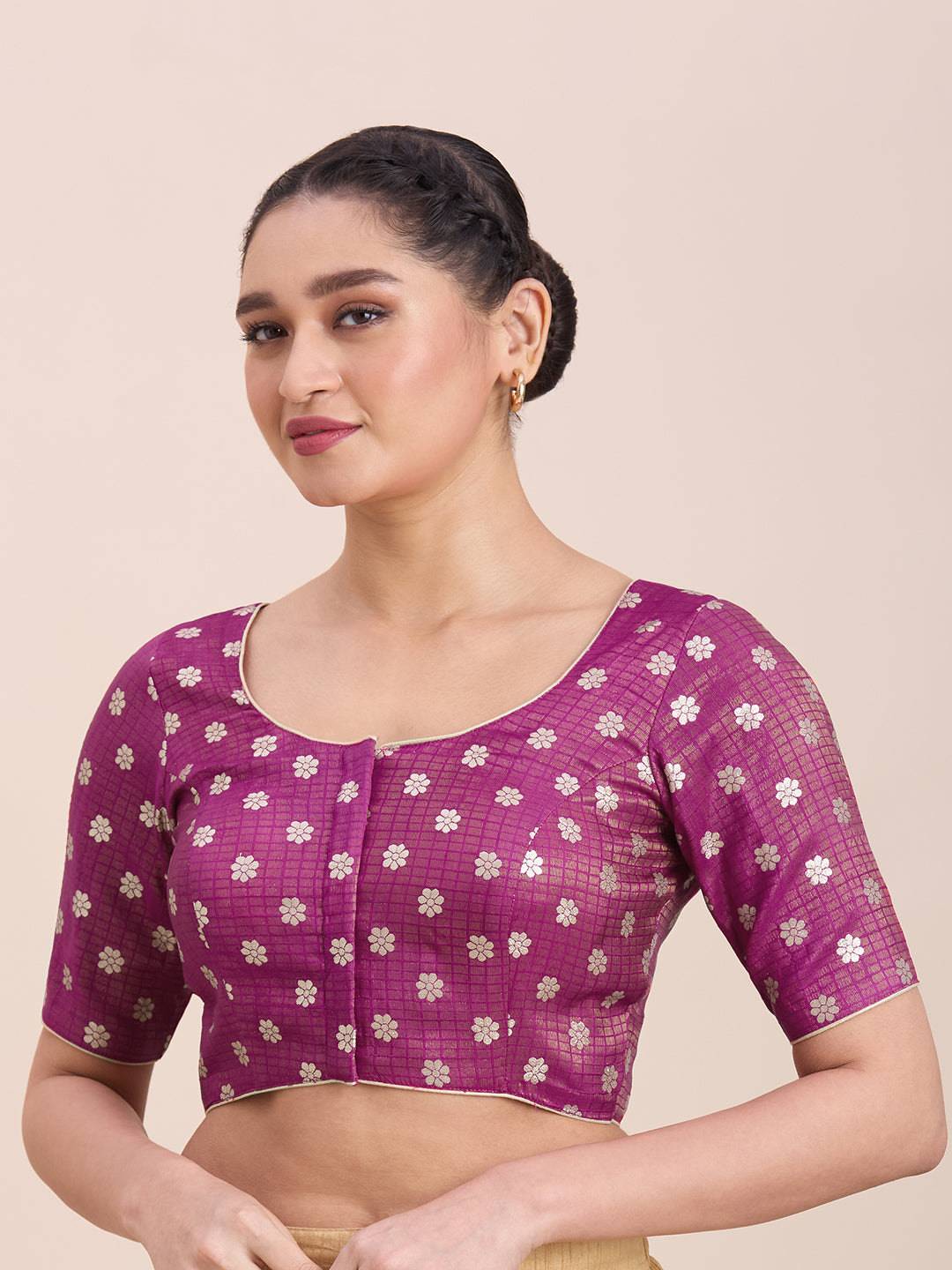 Silk Saree Blouse - Roop Darshan