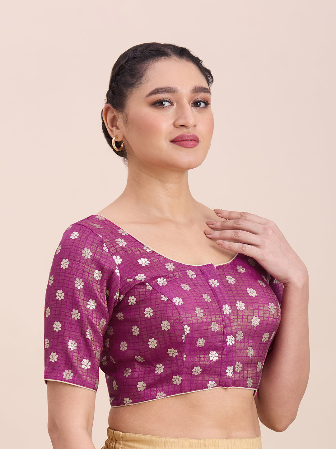 Silk Saree Blouse - Roop Darshan