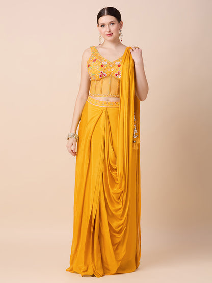 Kiana Ready To Wear Choli Saree - Roop Darshan