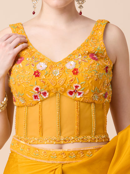 Kiana Ready To Wear Choli Saree - Roop Darshan