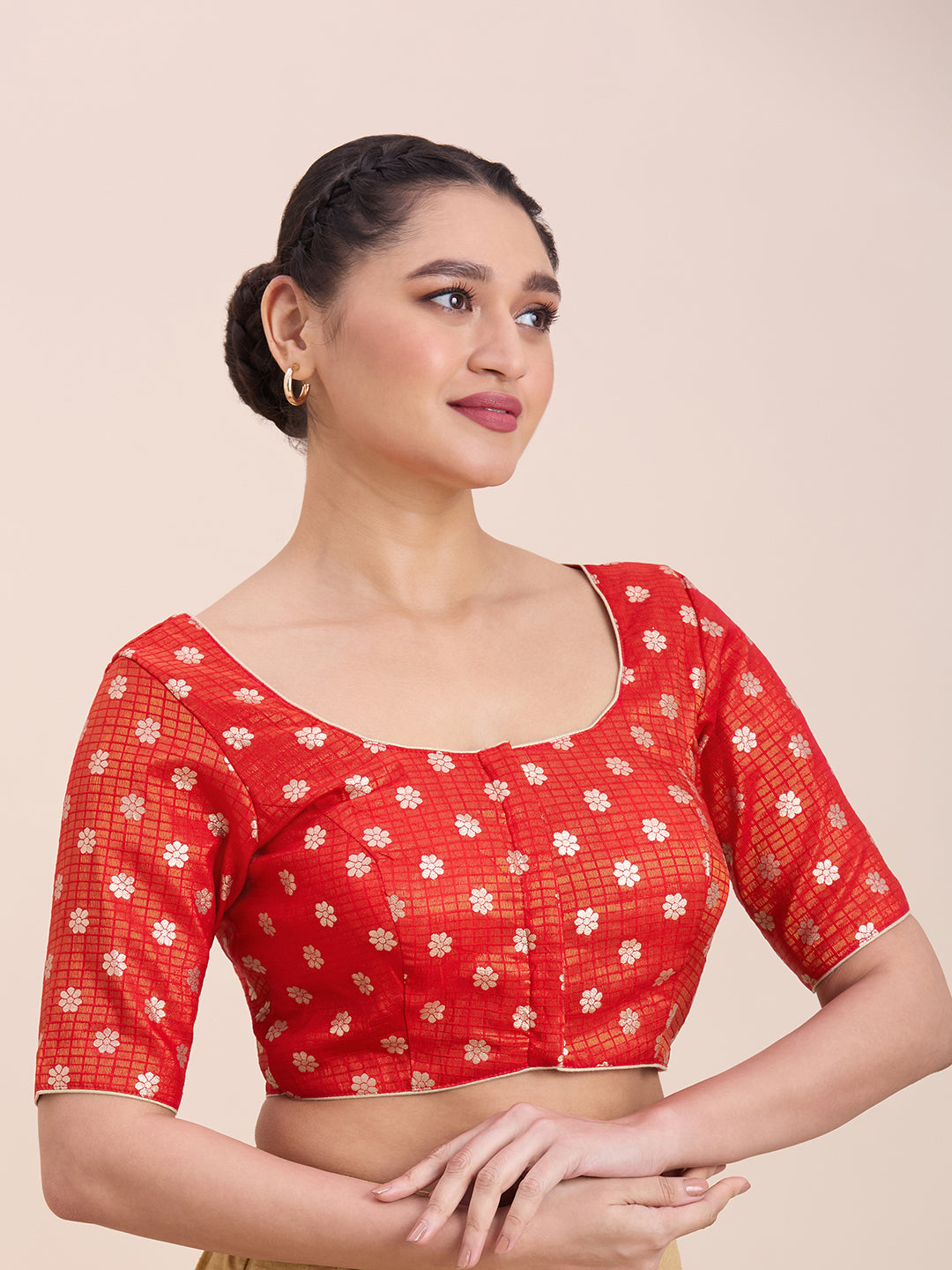 Silk Saree Blouse - Roop Darshan