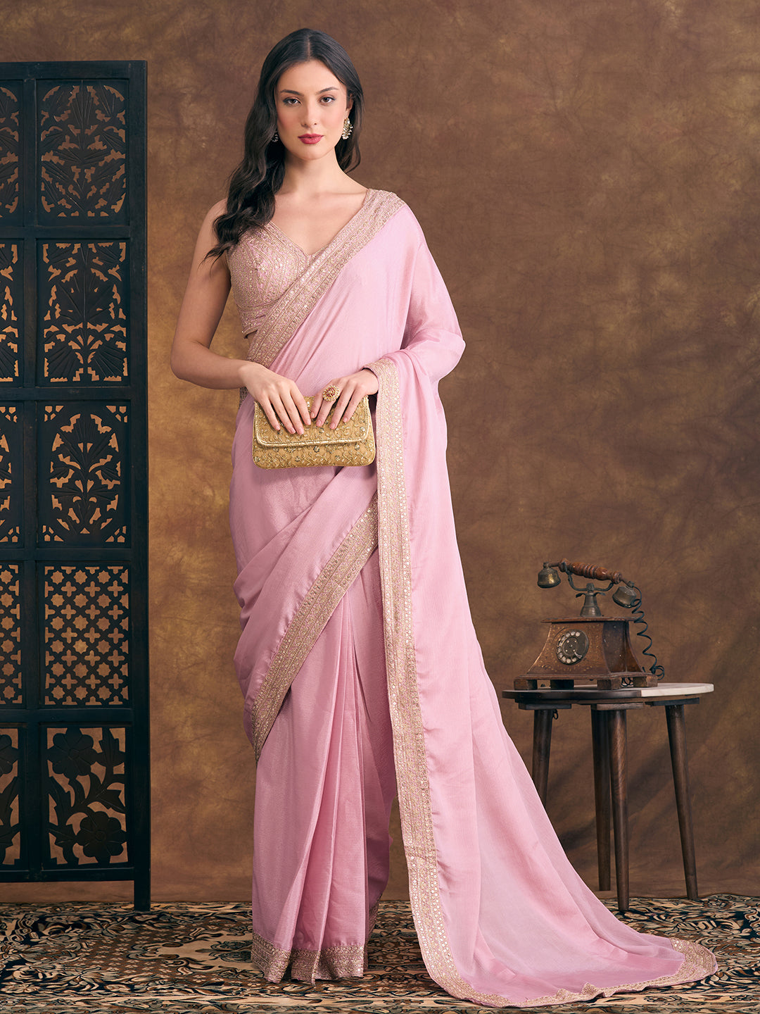 Jisha Ready To Wear Choli Saree - Roop Darshan