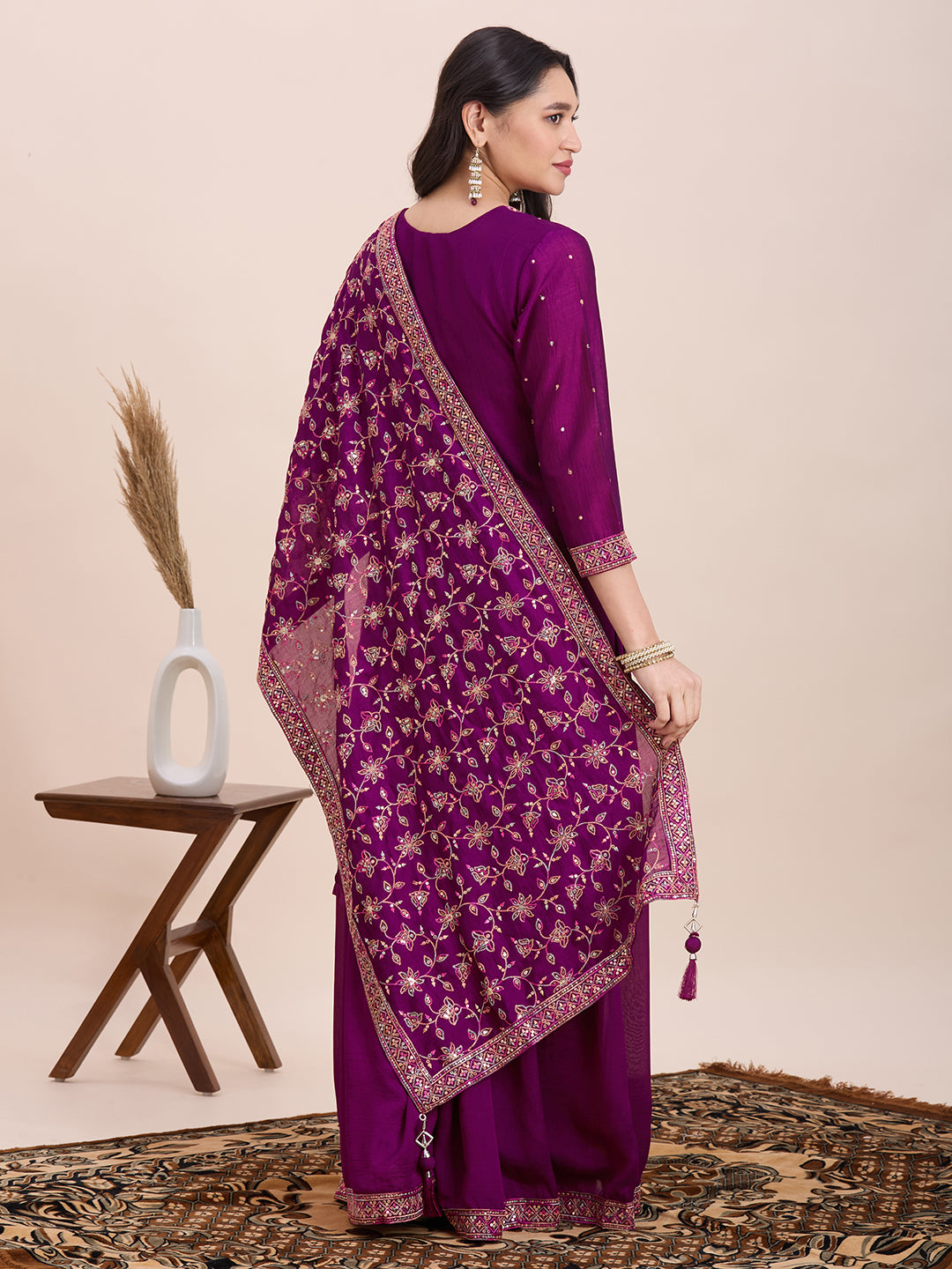 Keshni Palazzo Suit - Roop Darshan