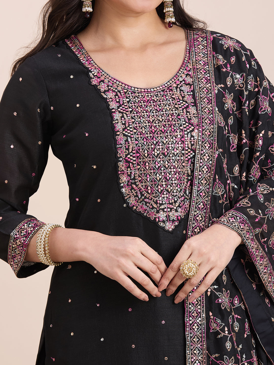 Keshni Palazzo Suit - Roop Darshan