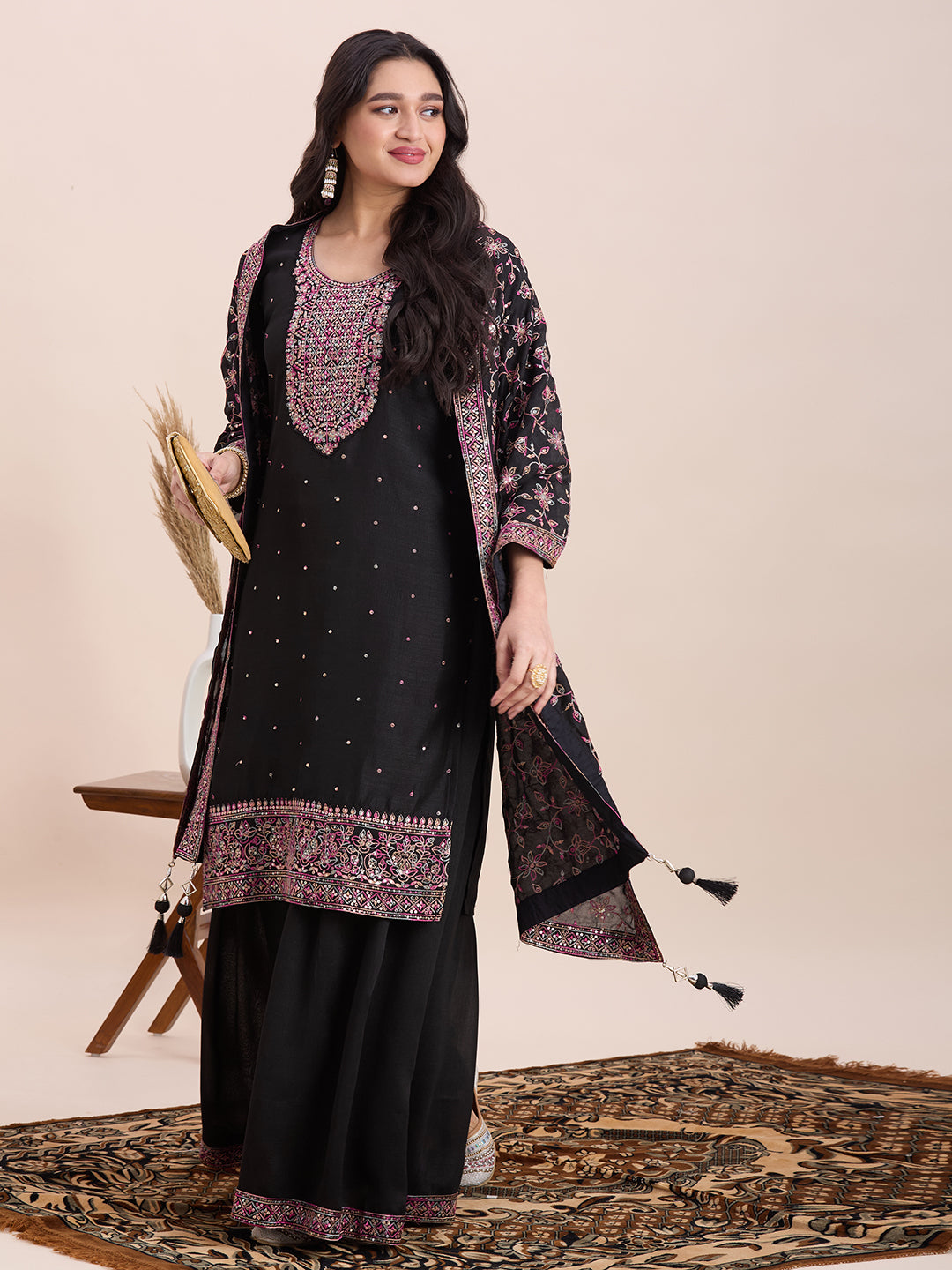 Keshni Palazzo Suit - Roop Darshan