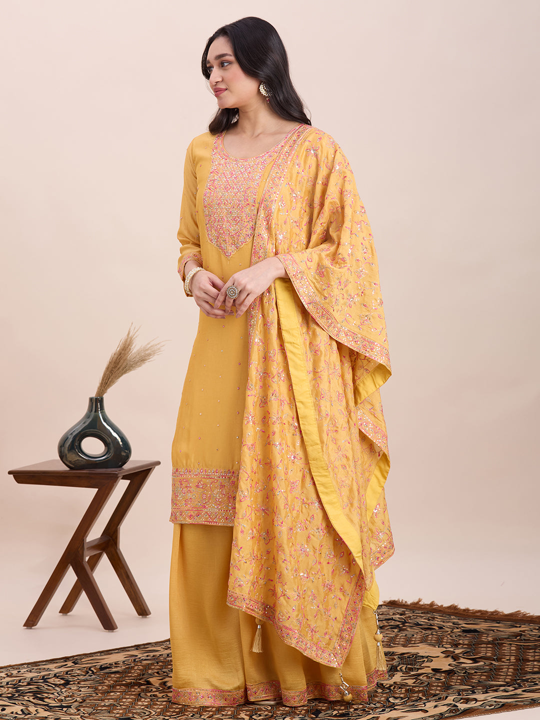 Keshni Palazzo Suit - Roop Darshan
