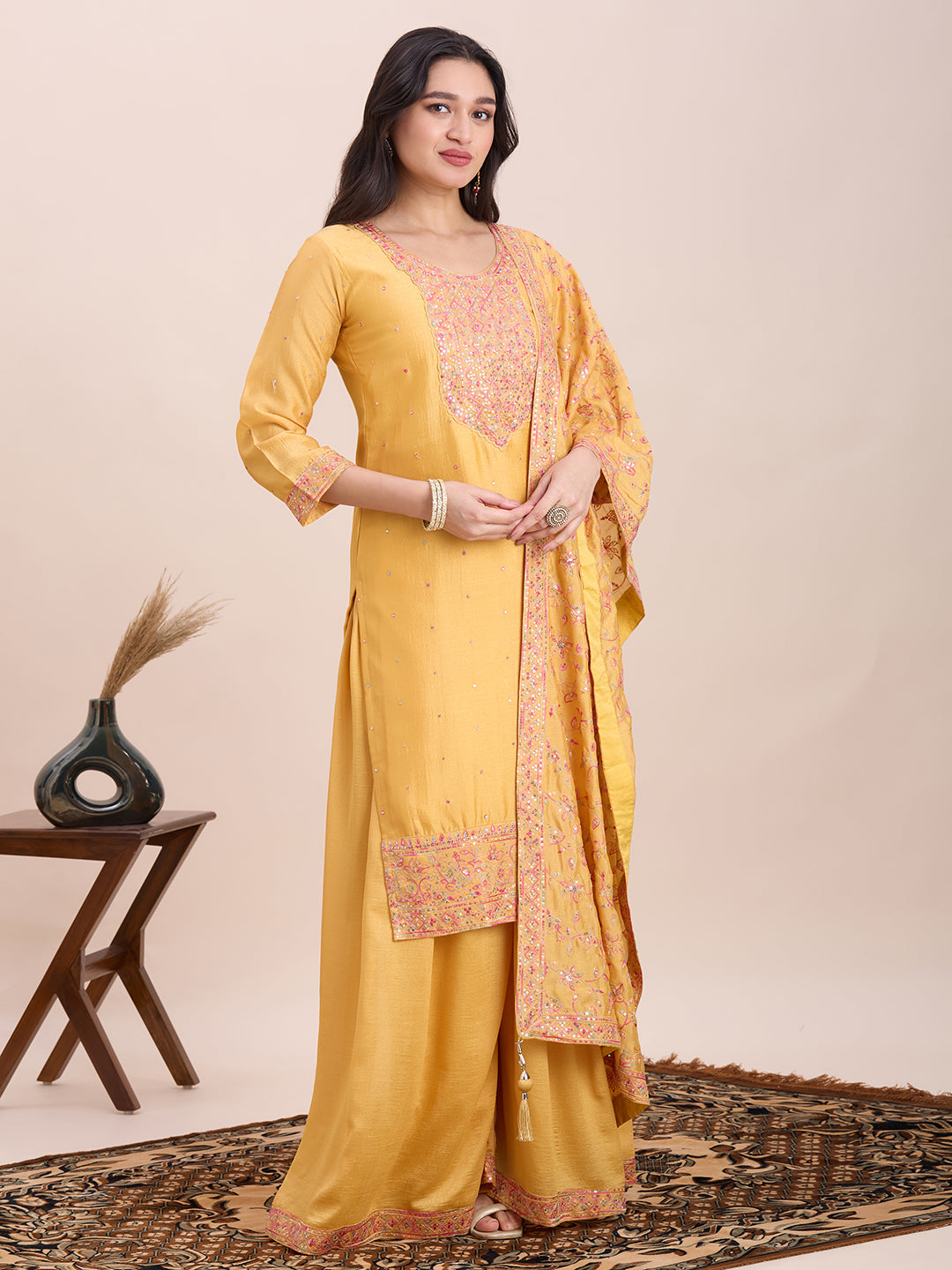Keshni Palazzo Suit - Roop Darshan