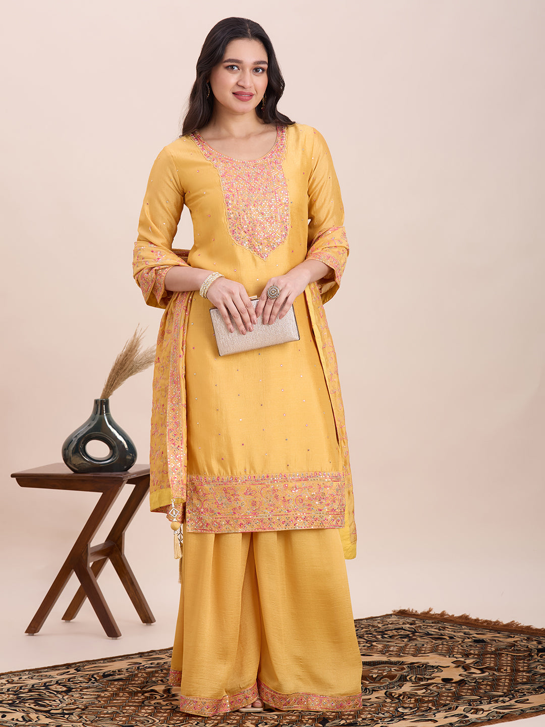 Keshni Palazzo Suit - Roop Darshan