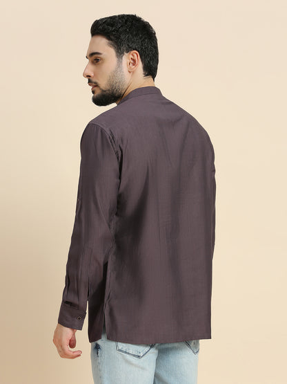 Mens Silk Resham Work Kurta