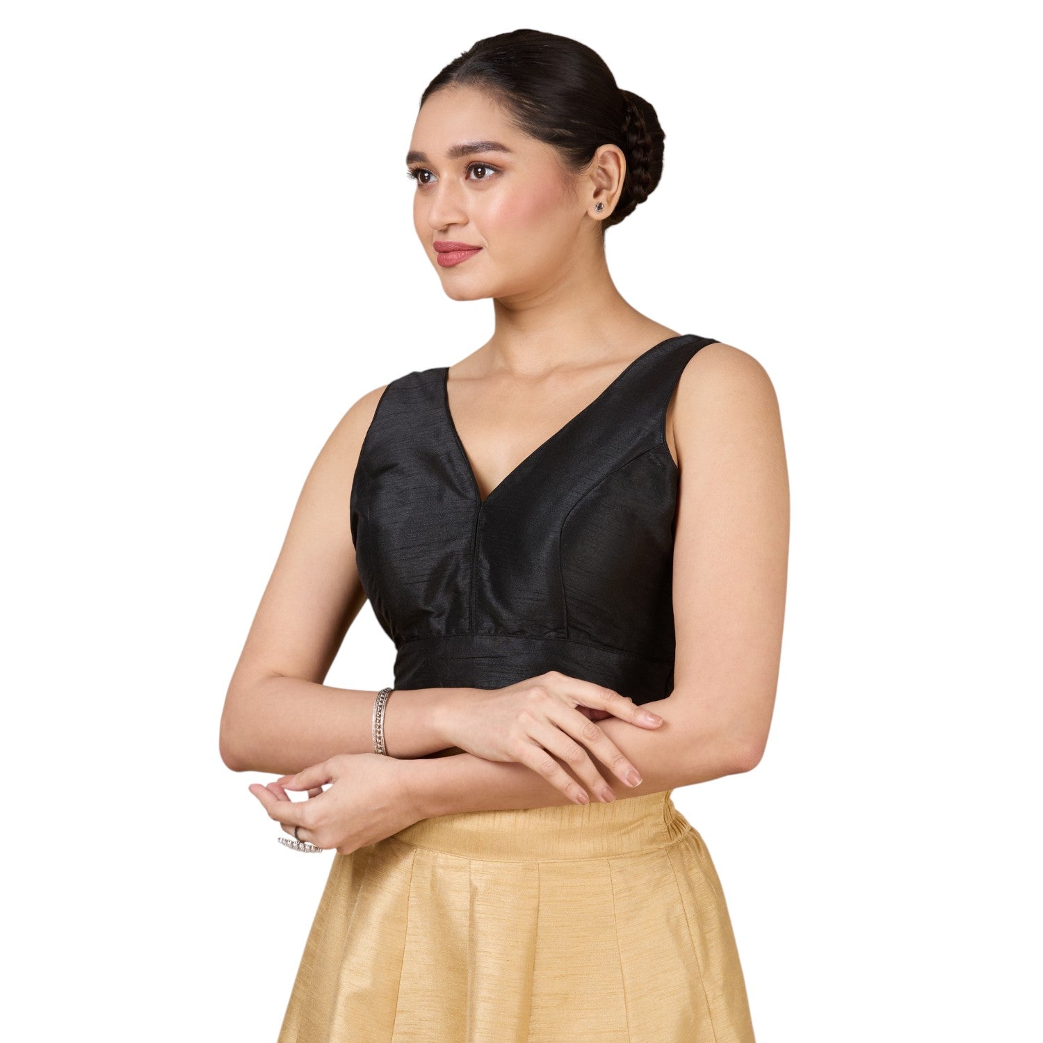 Dupion Silk Saree Blouse - Roop Darshan
