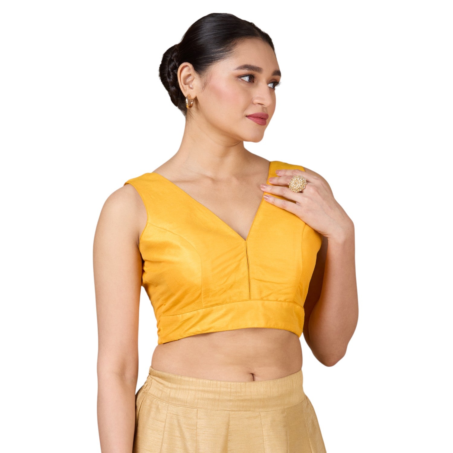 Dupion Silk Saree Blouse - Roop Darshan