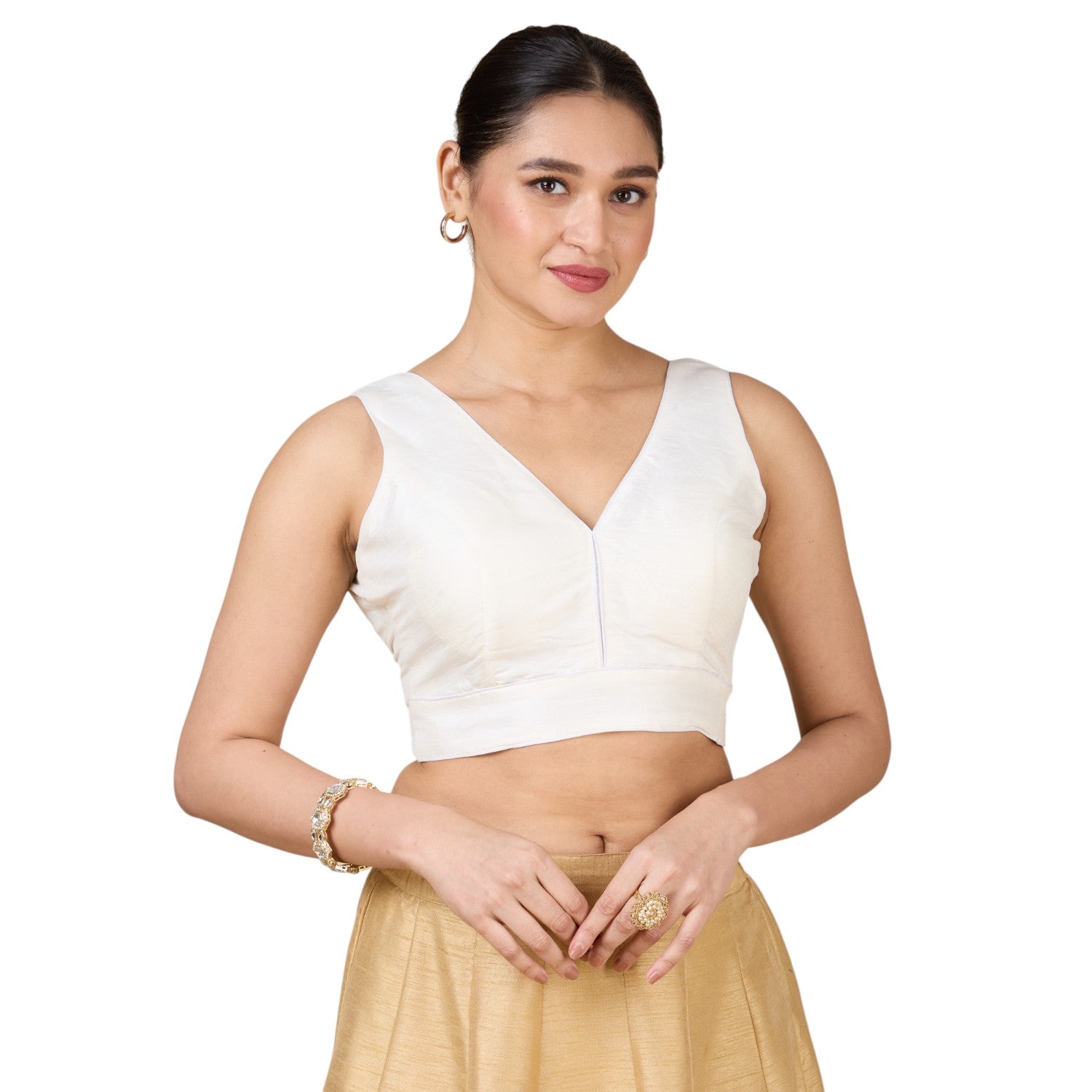 Dupion Silk Saree Blouse - Roop Darshan