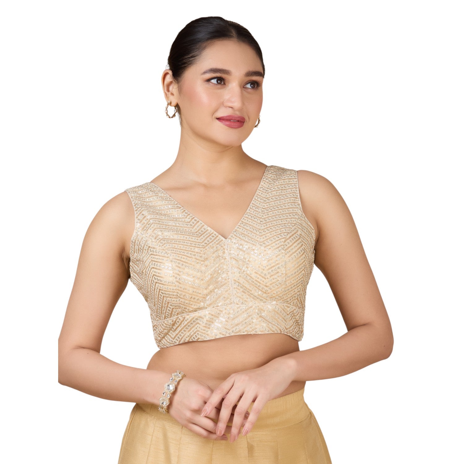 Silk Zari Tiki Work Blouse - Roop Darshan