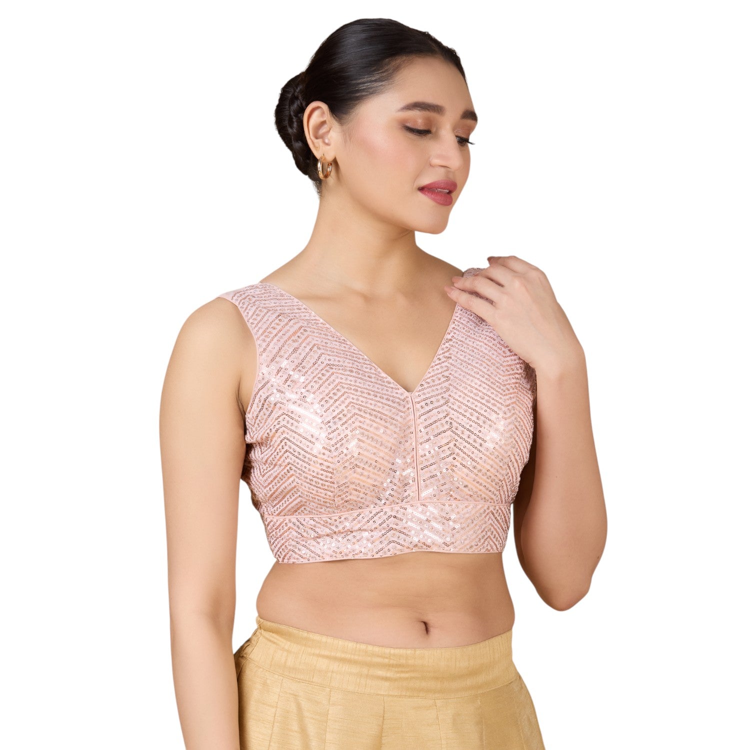 Silk Zari Tiki Work Blouse - Roop Darshan