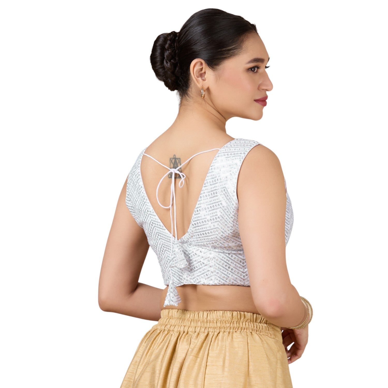 Silk Zari Tiki Work Blouse - Roop Darshan