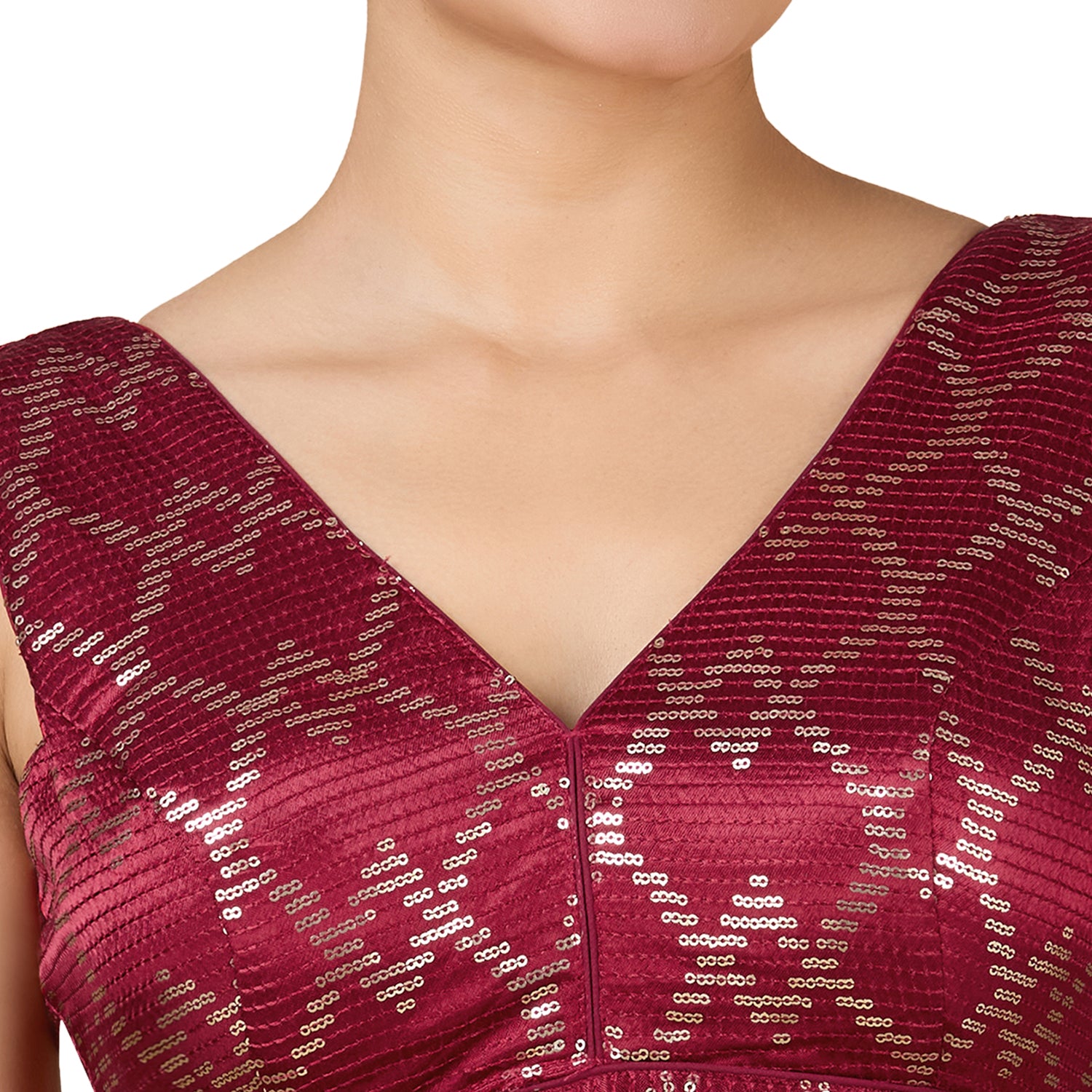 Silk Zari Tiki Work Blouse - Roop Darshan