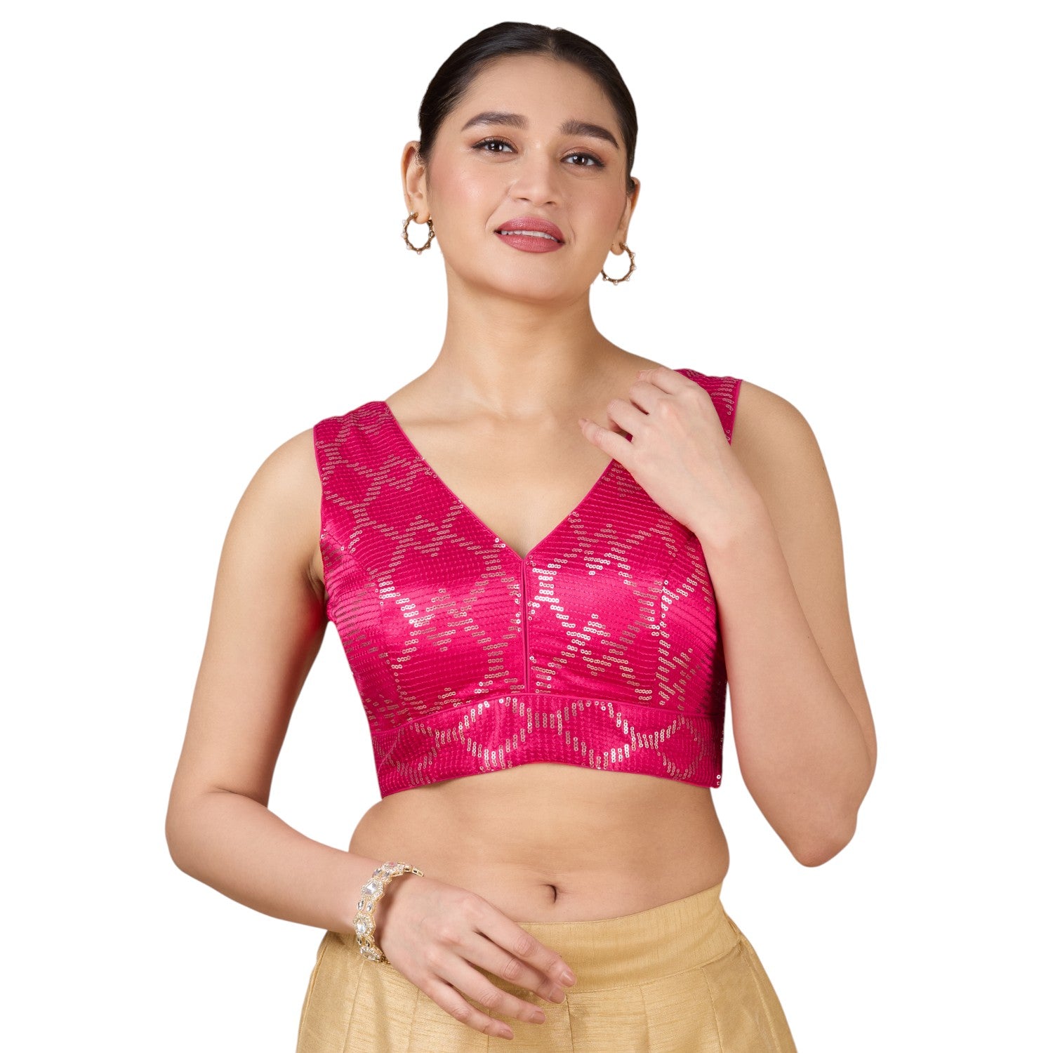 Silk Zari Tiki Work Blouse - Roop Darshan