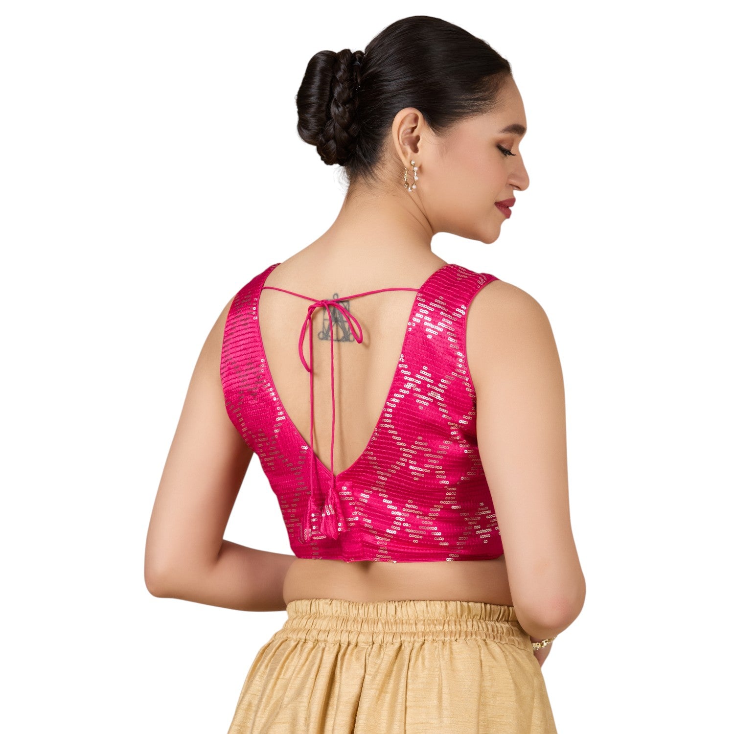 Silk Zari Tiki Work Blouse - Roop Darshan
