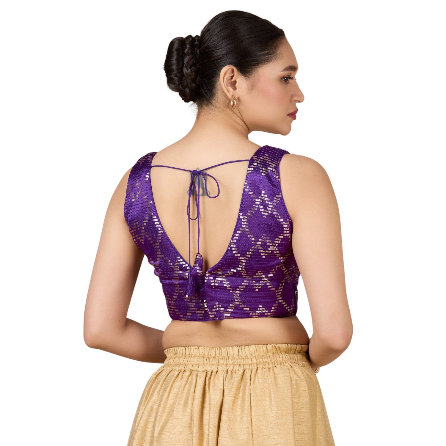 Silk Zari Tiki Work Blouse - Roop Darshan