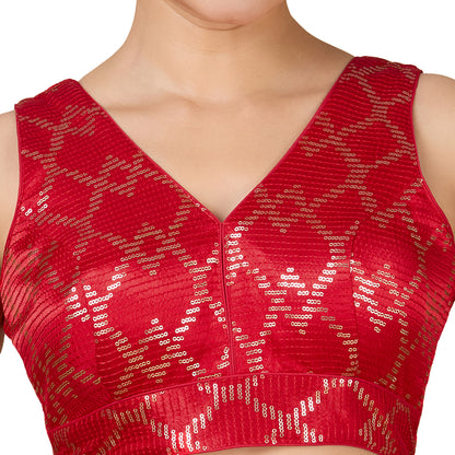 Silk Zari Tiki Work Blouse