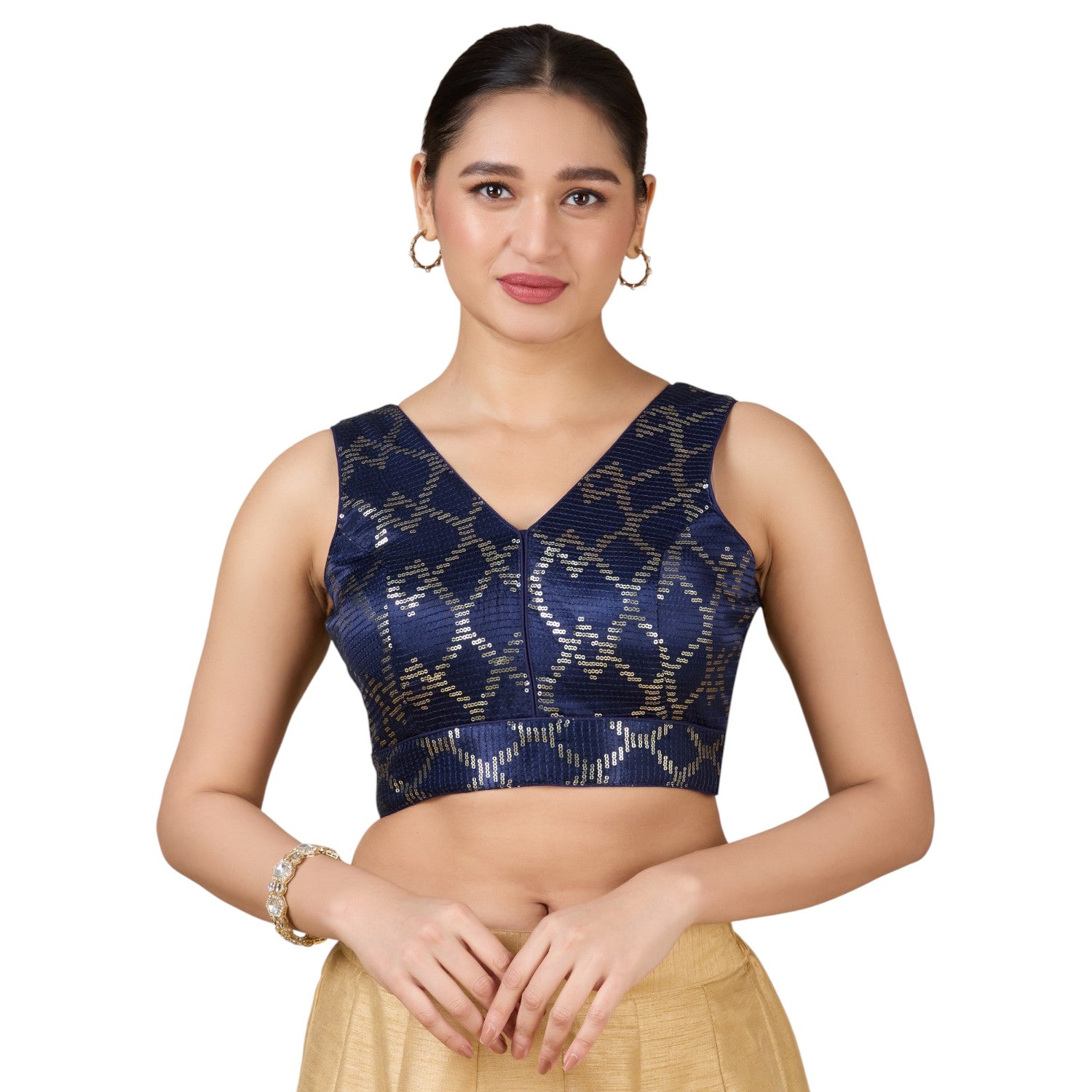 Silk Zari Tiki Work Blouse - Roop Darshan
