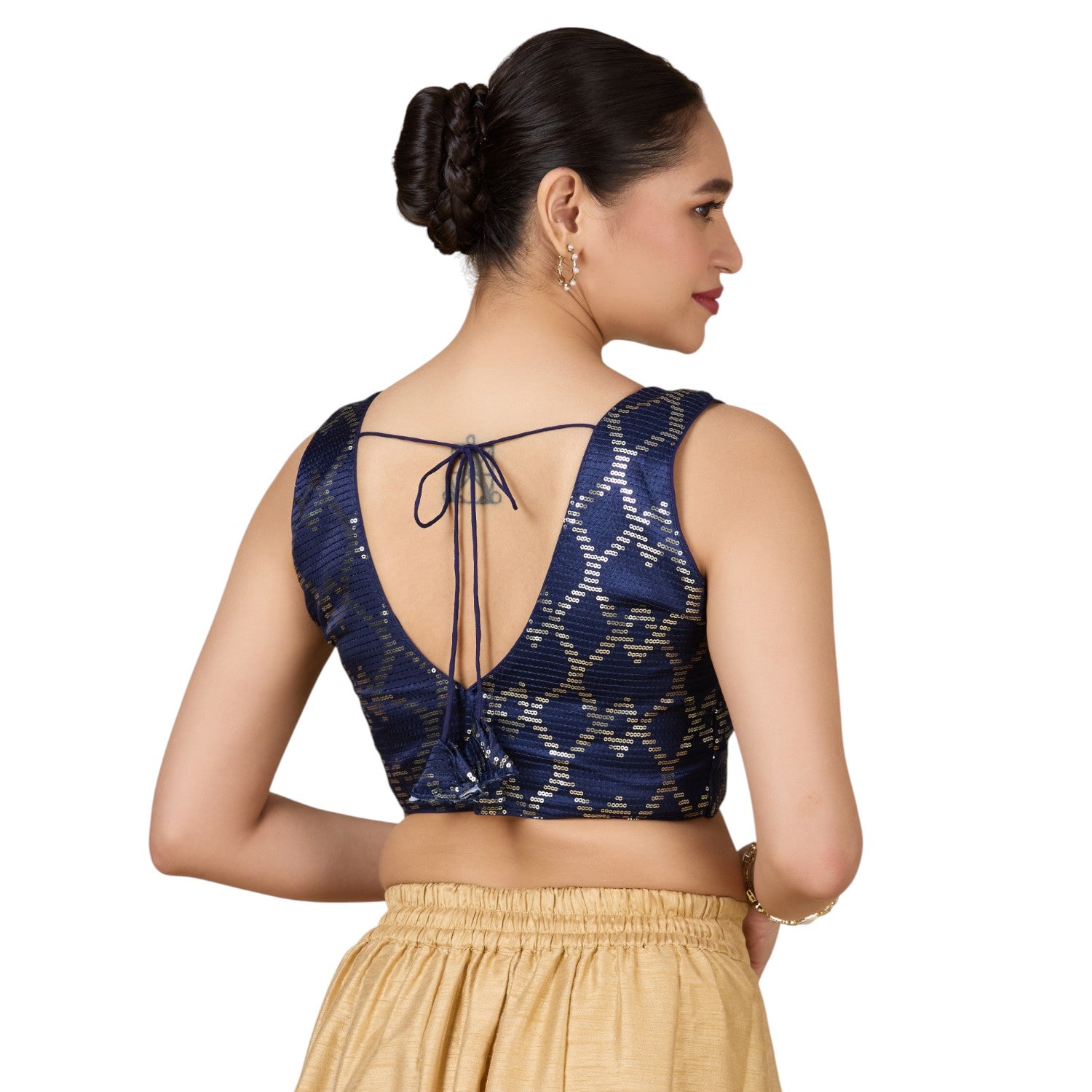 Silk Zari Tiki Work Blouse - Roop Darshan
