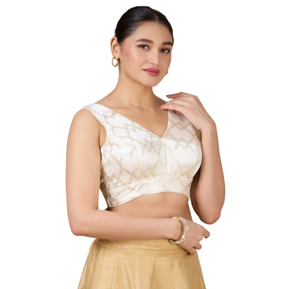 Silk Zari Tiki Work Blouse