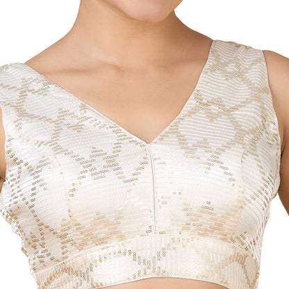 Silk Zari Tiki Work Blouse